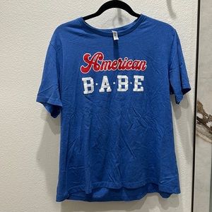 4th of July American Babe t shirt women’s XL